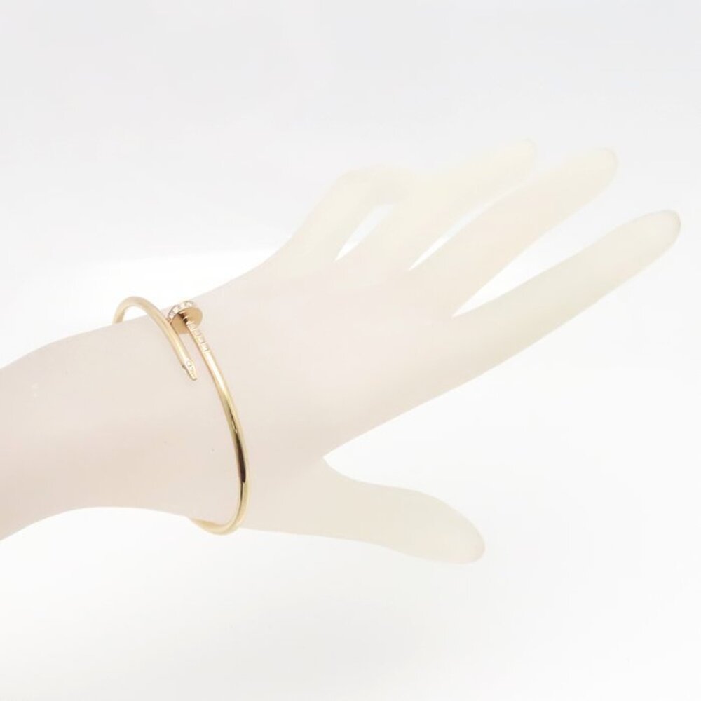 CARTIER Juste un Clou SM Bangle #16, Small Diamond Model, 18KPG, Women's, B60... - Picture 3 of 9